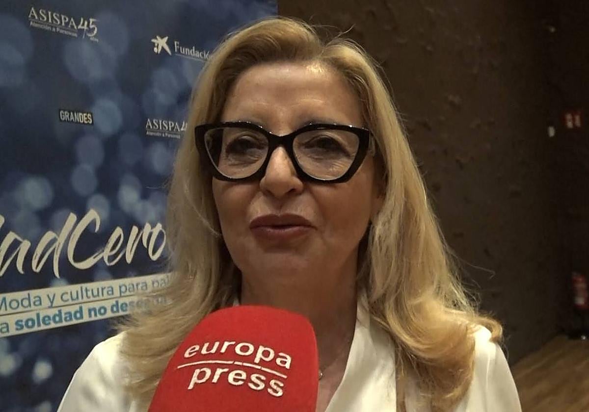 Inmaculada Casal en declaraciones a los medios.