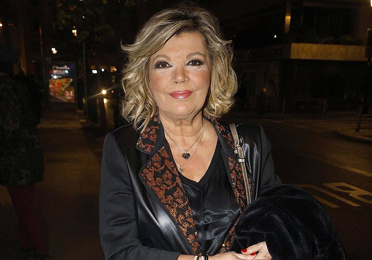 Terelu Campos acude a la fiesta que celebra la productora de televisión 'Cuarzo' para festejar la Navidad.