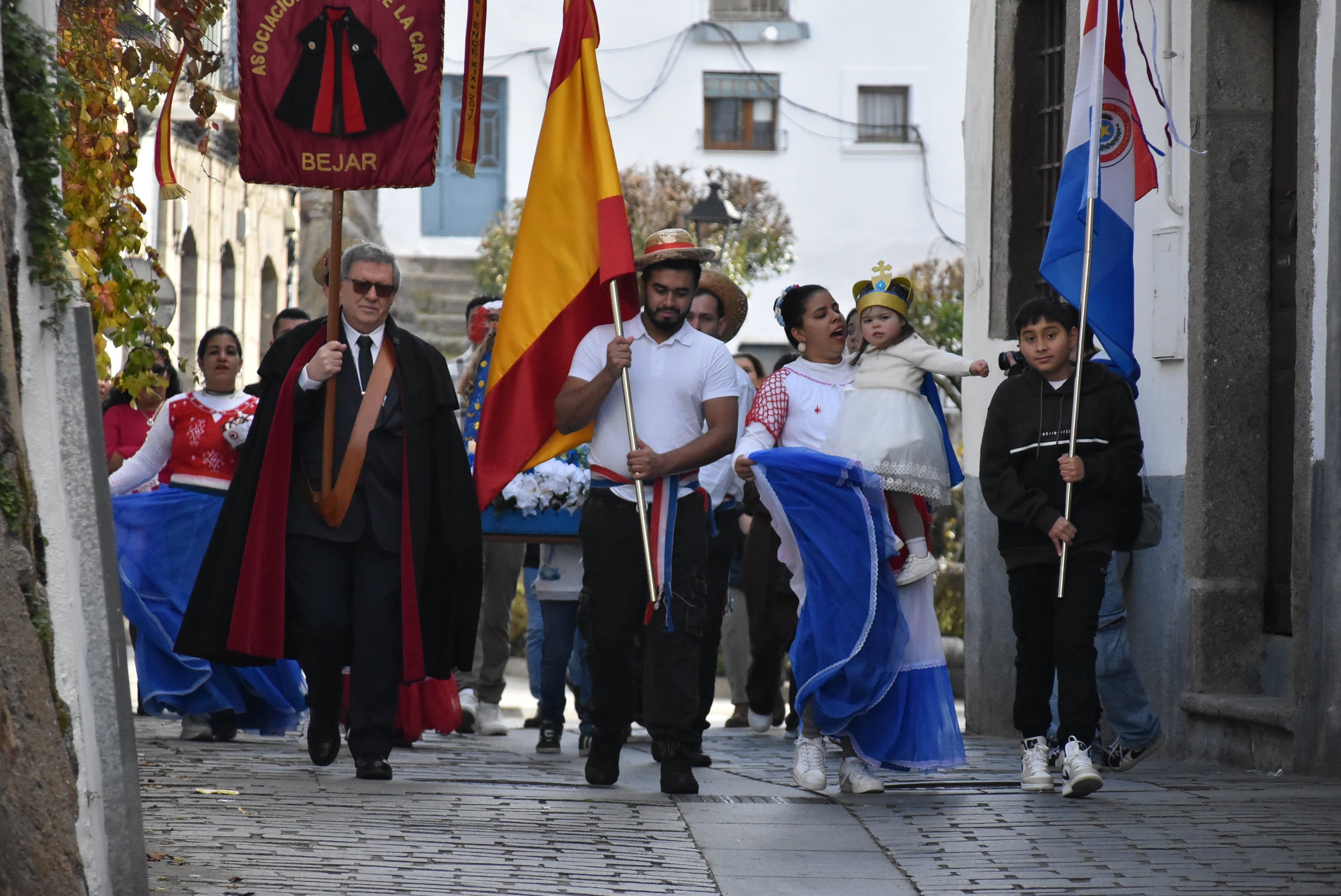 Procesión con la Virgen de Caacupé en Béjar