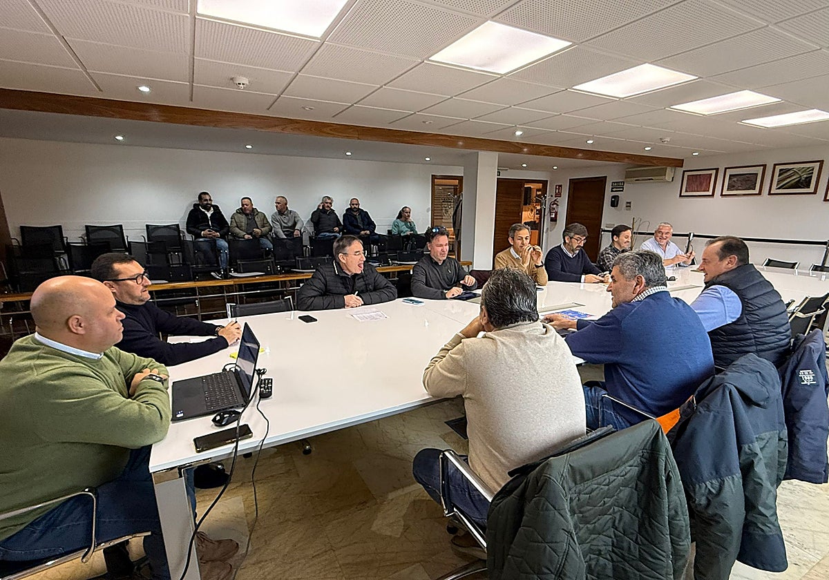 Debate del cereal en la Lonja de Salamanca.