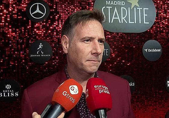 Carlos Latre, ante los medios de comunicación.