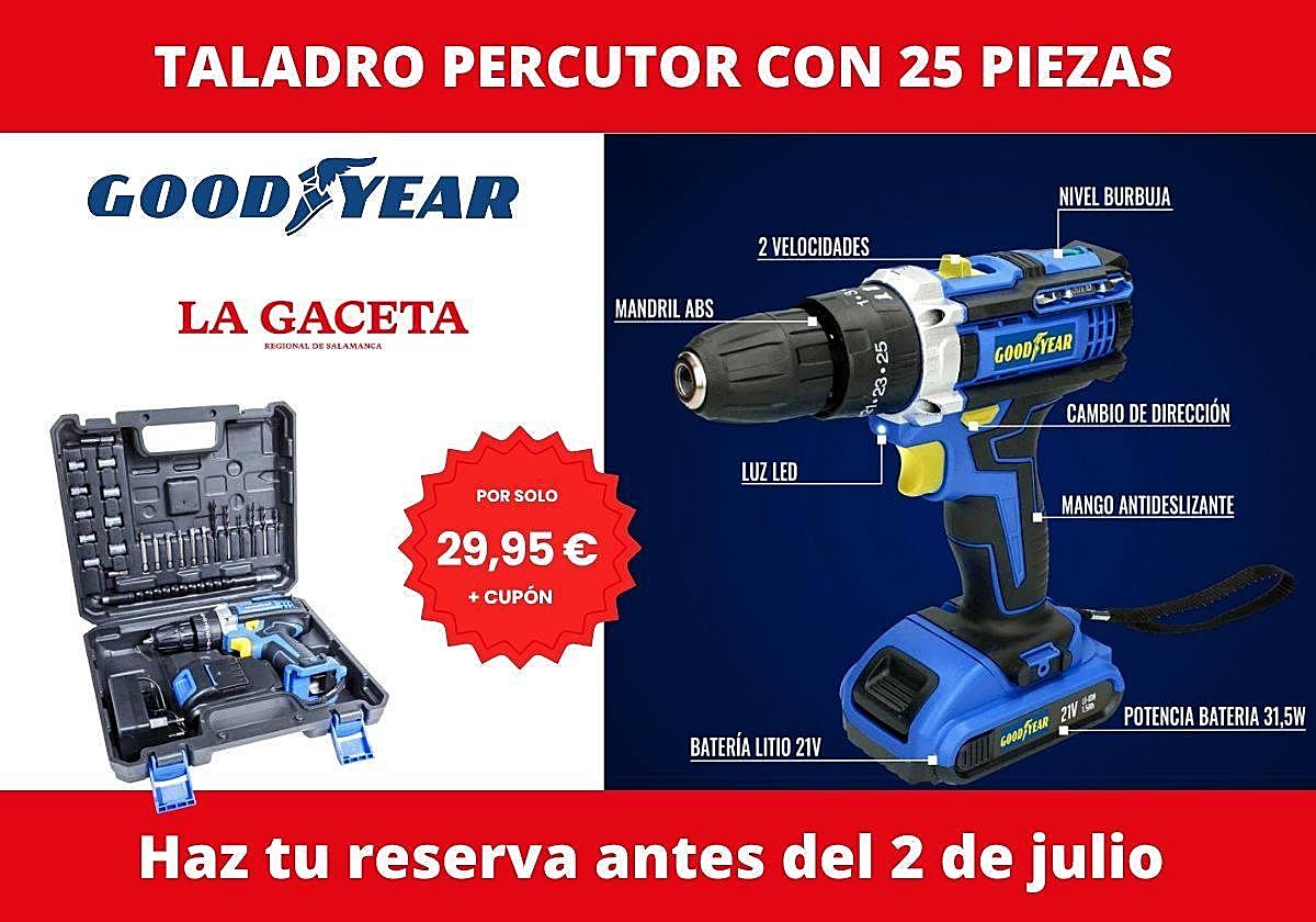 El taladro percutor 3 en 1 que no puede faltar en casa, por solo 29,95 € | La Gaceta de Salamanca