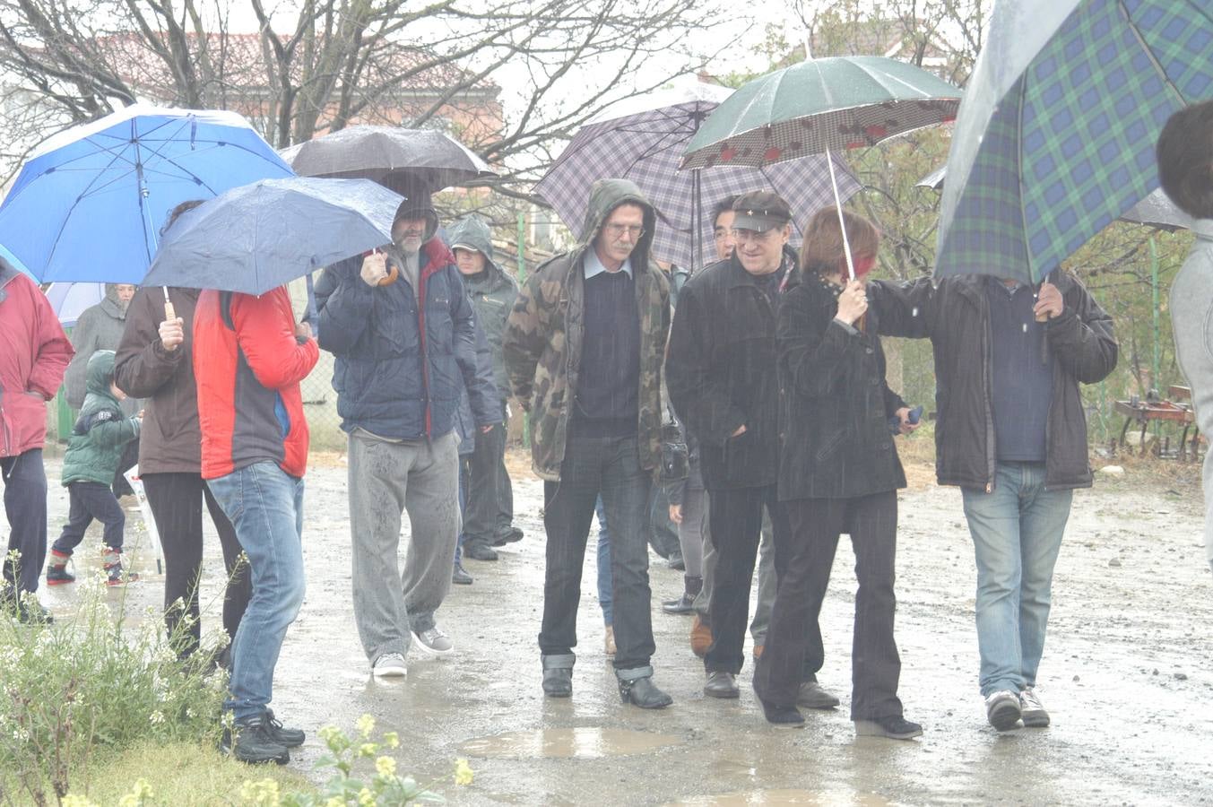 Manifestación de Ochánduri contra su alcalde