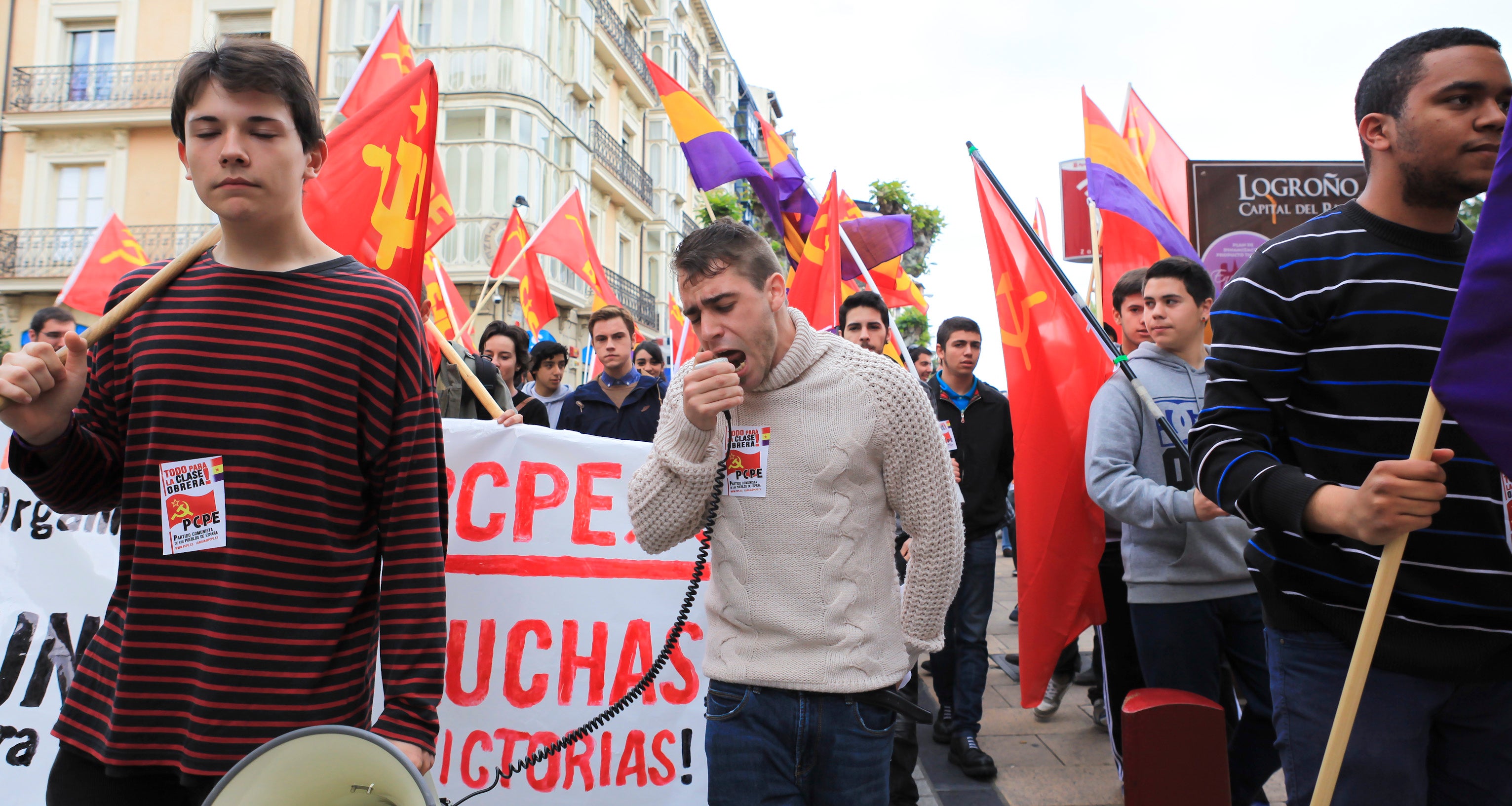 Manifestación en Logroño del Primero de Mayo