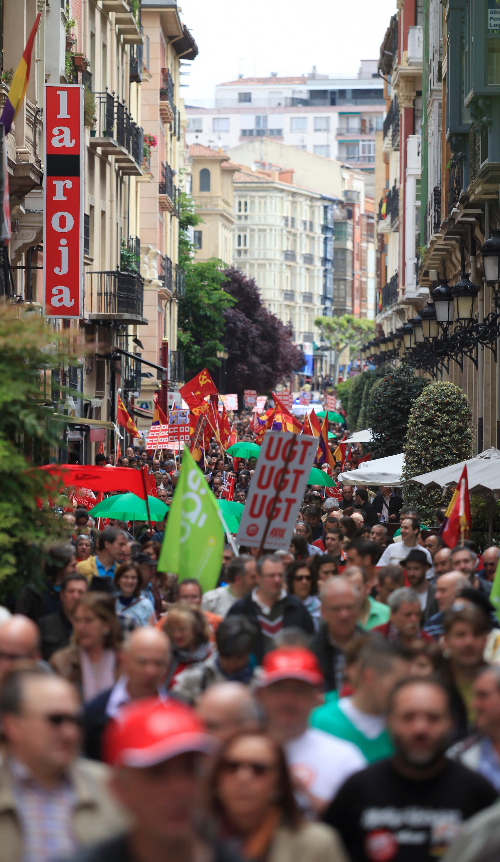 Manifestación en Logroño del Primero de Mayo