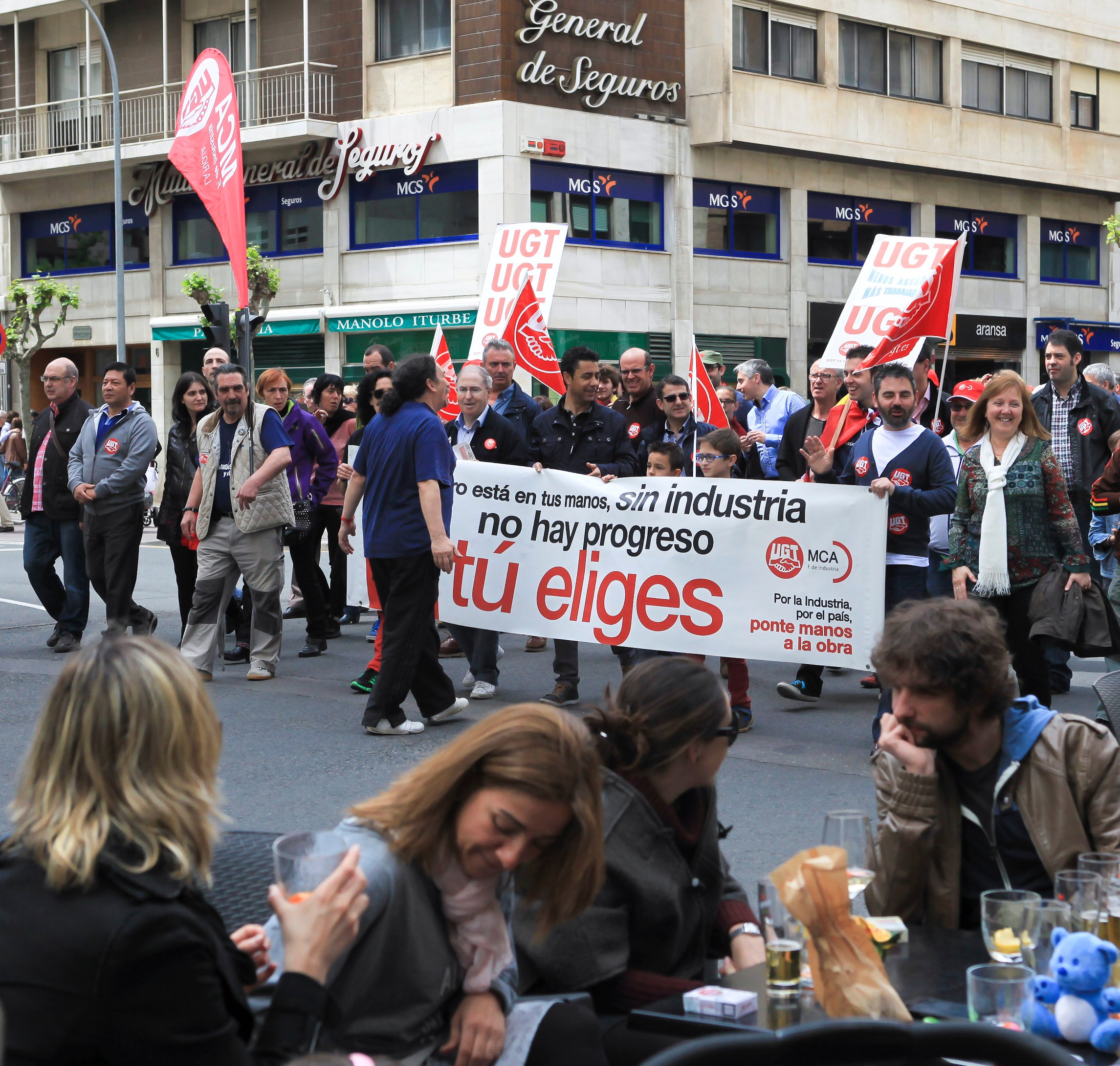 Manifestación en Logroño del Primero de Mayo