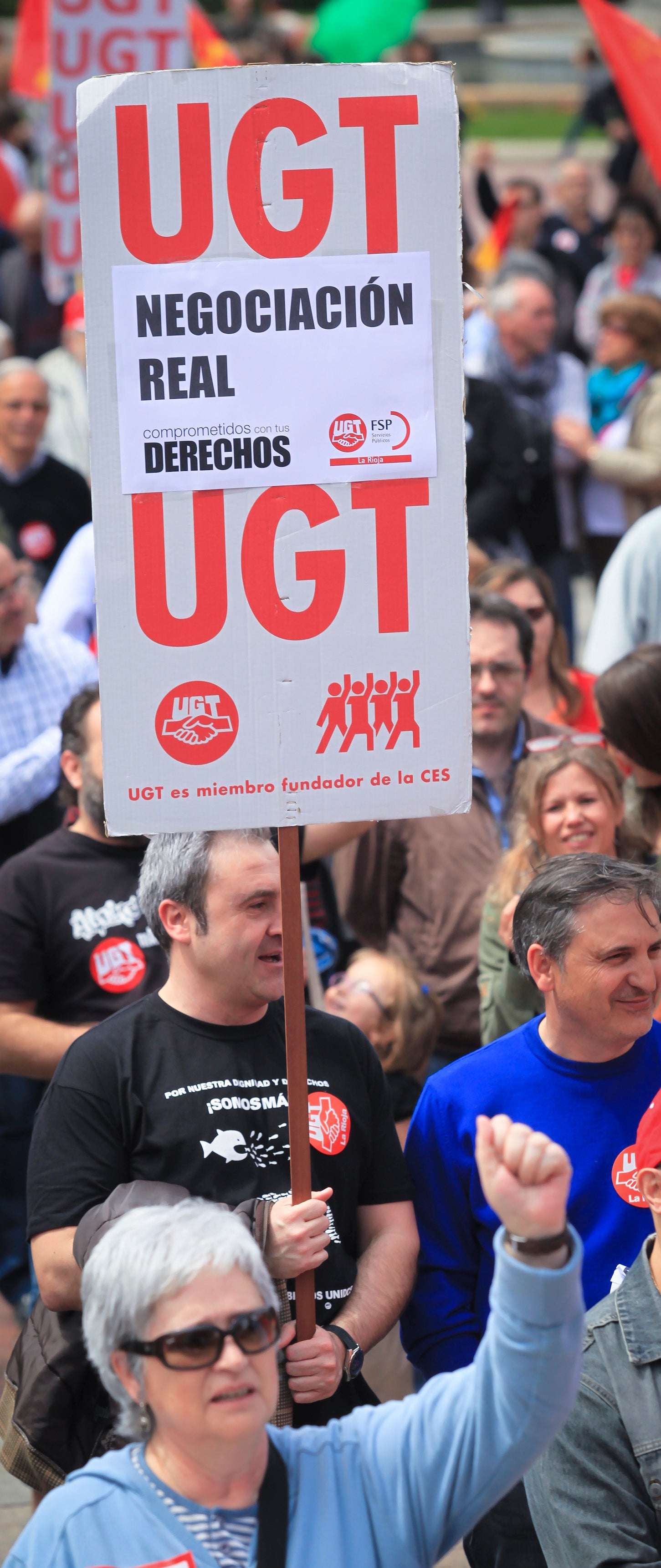 Manifestación en Logroño del Primero de Mayo