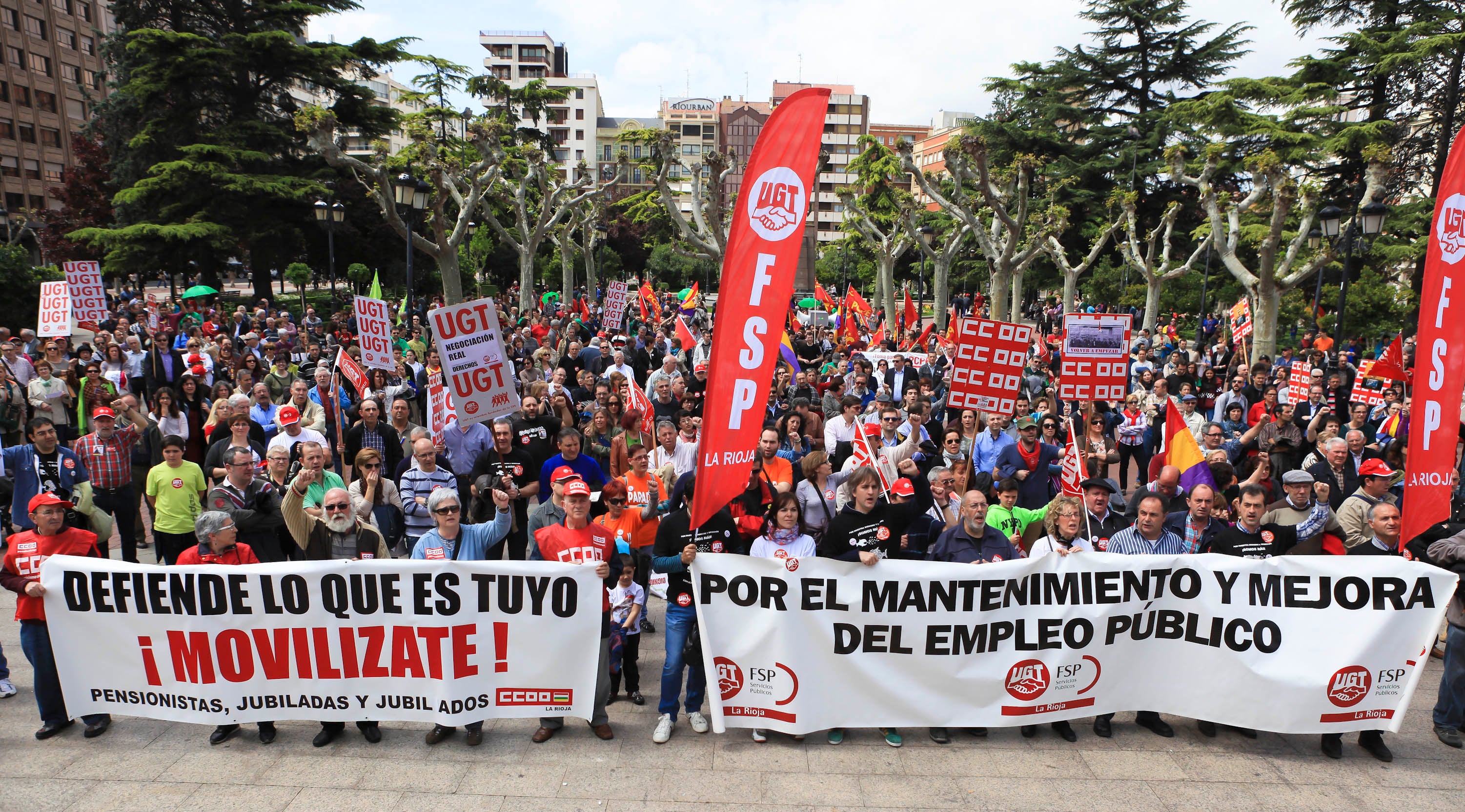 Manifestación en Logroño del Primero de Mayo