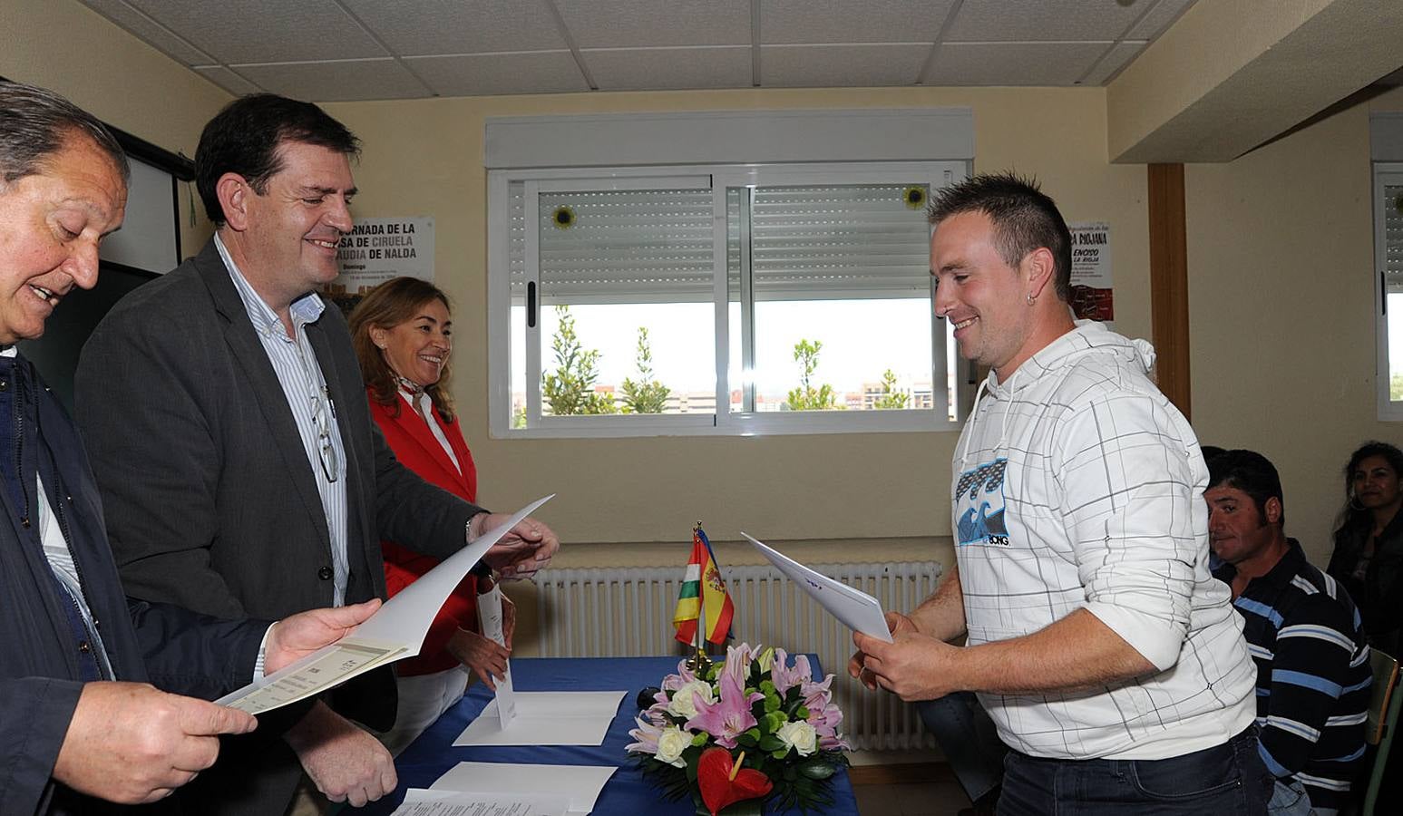 Entrega de diplomas de los jóvenes agricultores