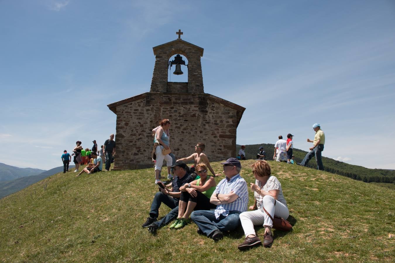 La romería a Santa Bárbara, en el día grande de las fiestas de Ezcaray