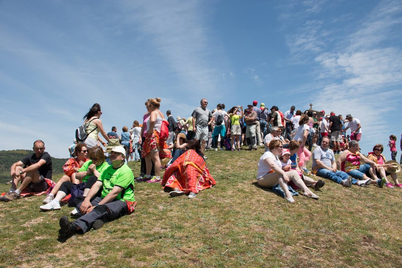 La romería a Santa Bárbara, en el día grande de las fiestas de Ezcaray