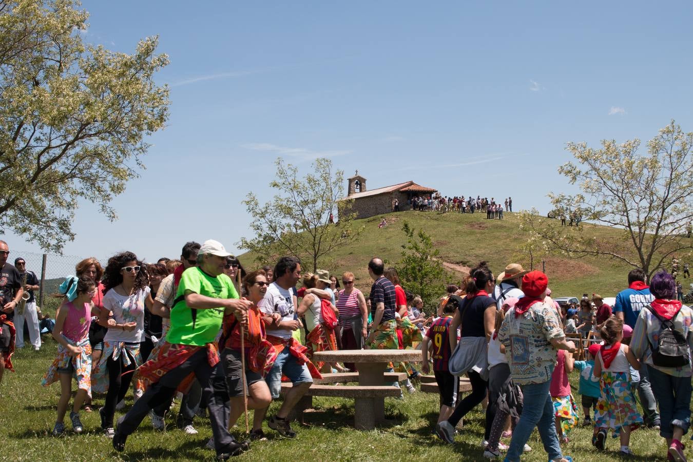 La romería a Santa Bárbara, en el día grande de las fiestas de Ezcaray