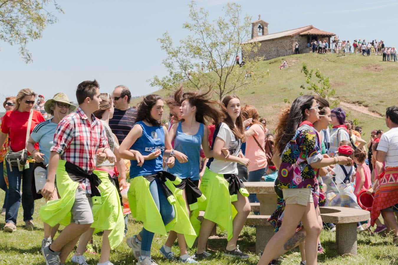 La romería a Santa Bárbara, en el día grande de las fiestas de Ezcaray