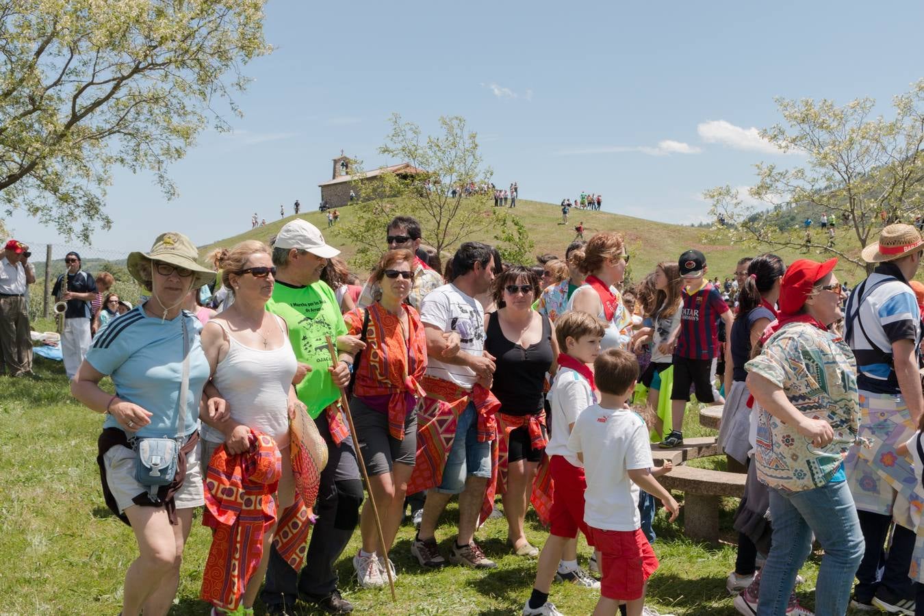 La romería a Santa Bárbara, en el día grande de las fiestas de Ezcaray