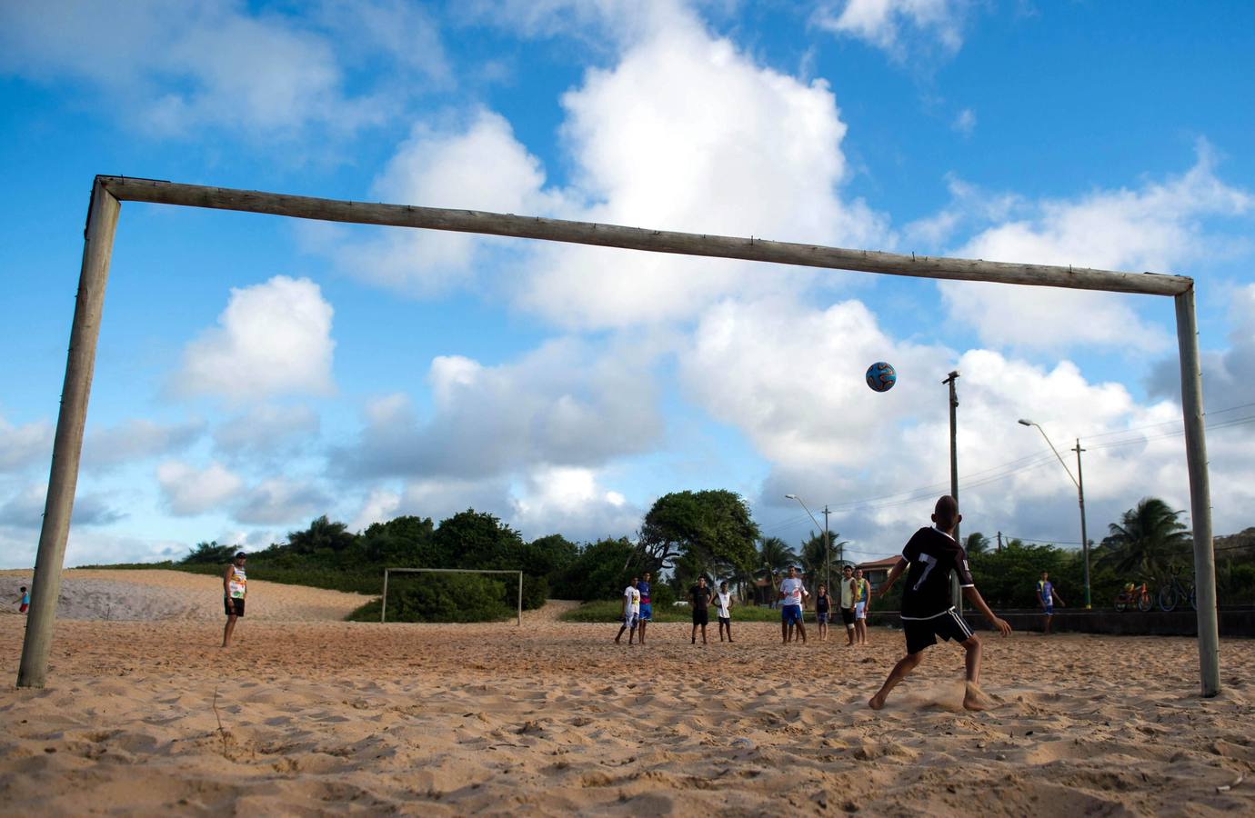 Mundial 2014: Ambiente de fútbol en las calles de Brasil