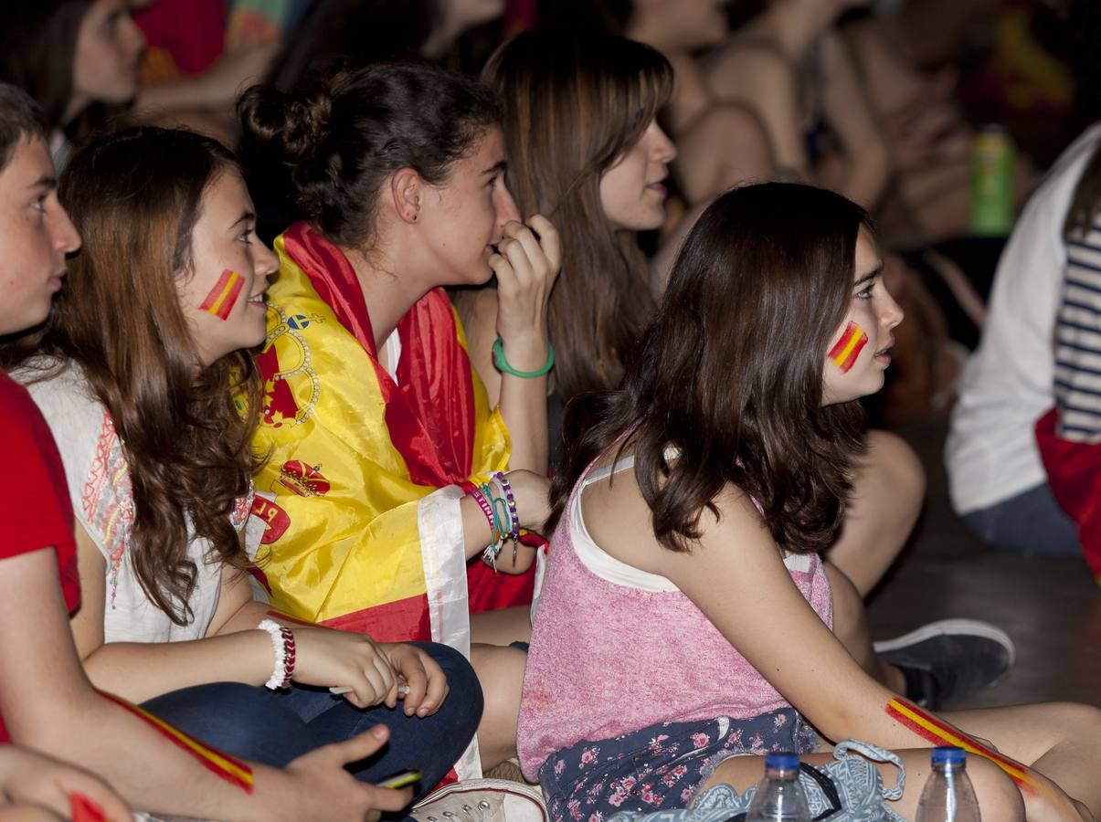 El partido España-Holanda se vio en el Palacio de los Deportes