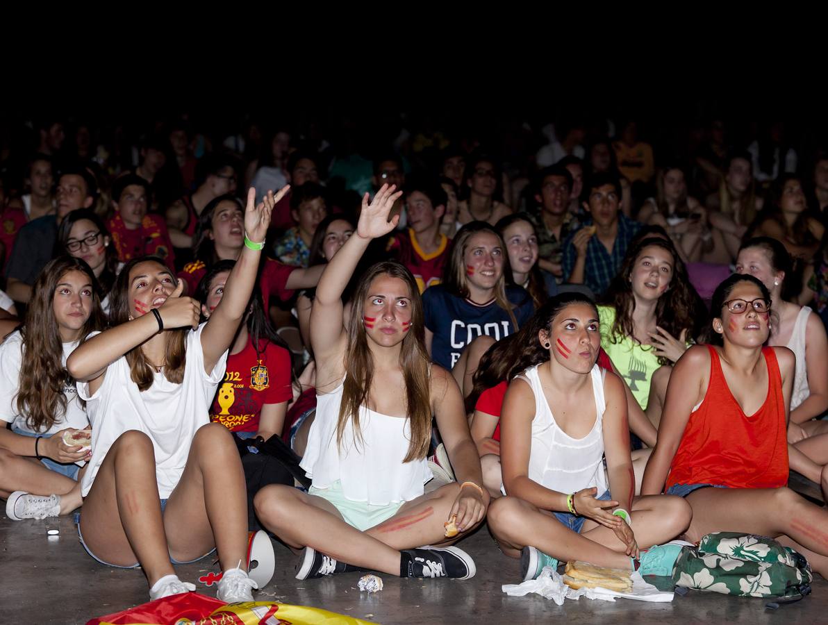 El partido España-Holanda se vio en el Palacio de los Deportes