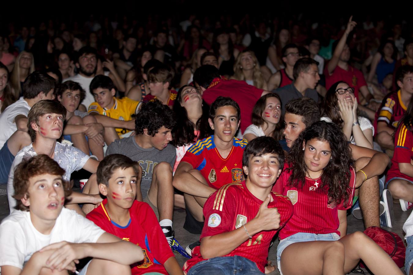 El partido España-Holanda se vio en el Palacio de los Deportes