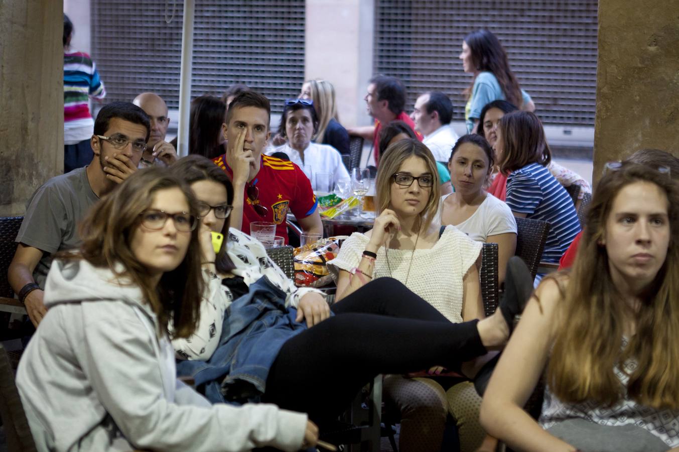 Logroño se entristece con la Roja