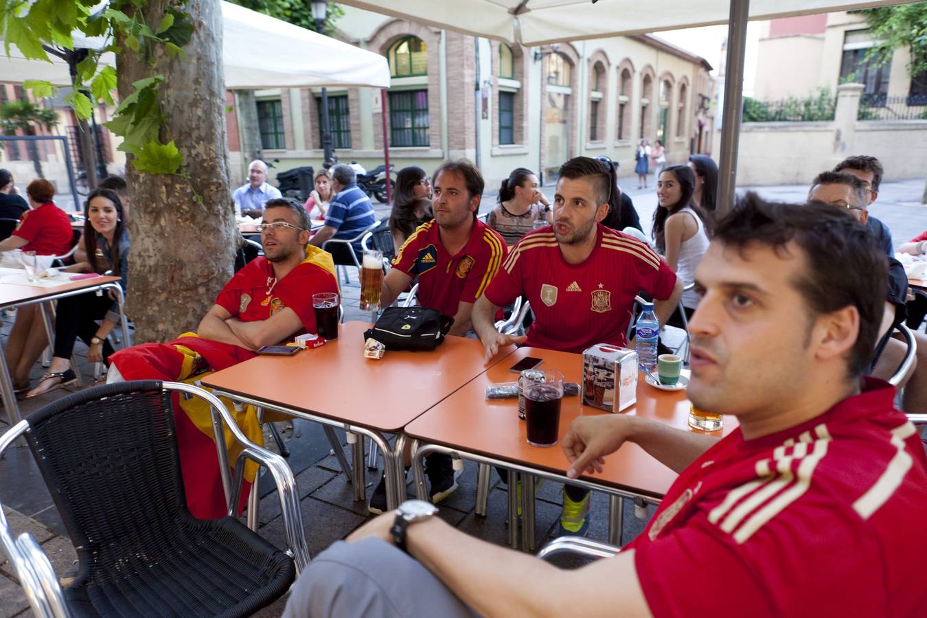 Logroño se entristece con la Roja