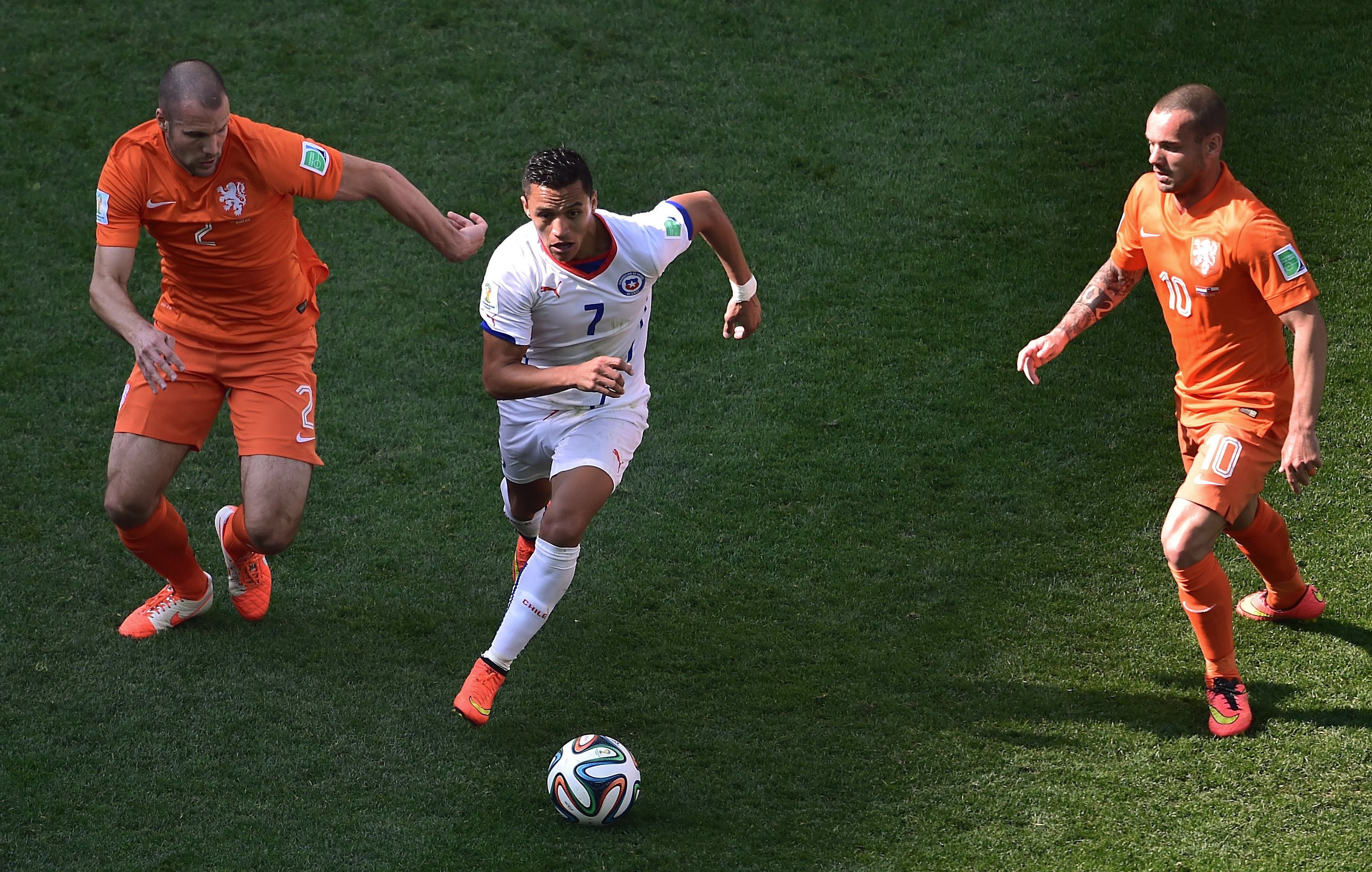 Holanda-Chile, primera fase