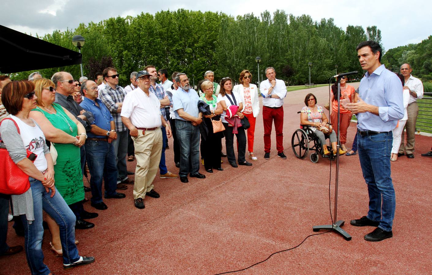 Visita de Pedro Sánchez a Logroño