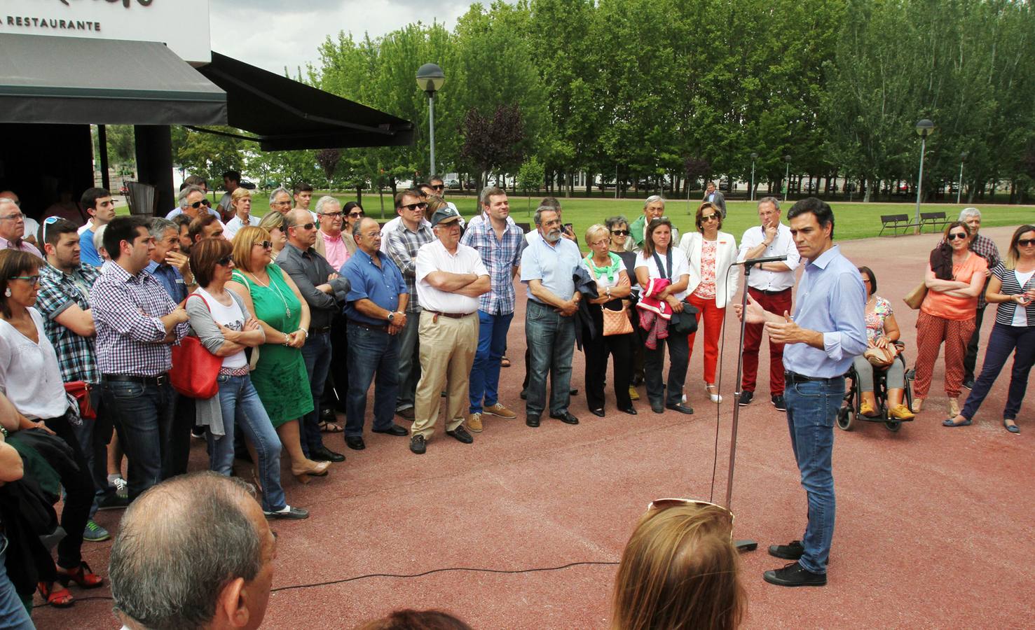 Visita de Pedro Sánchez a Logroño