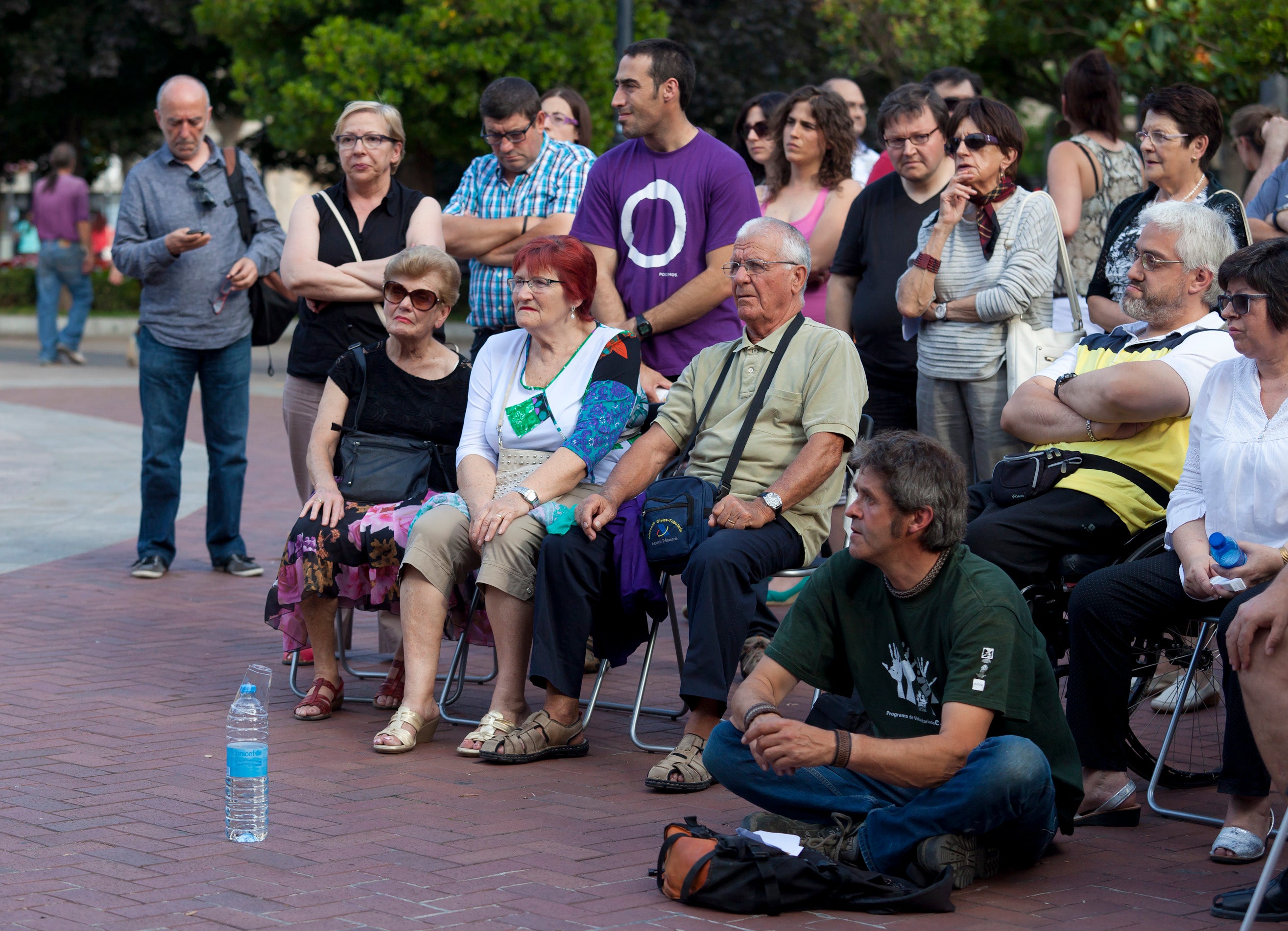 Podemos sale a la calle en Logroño