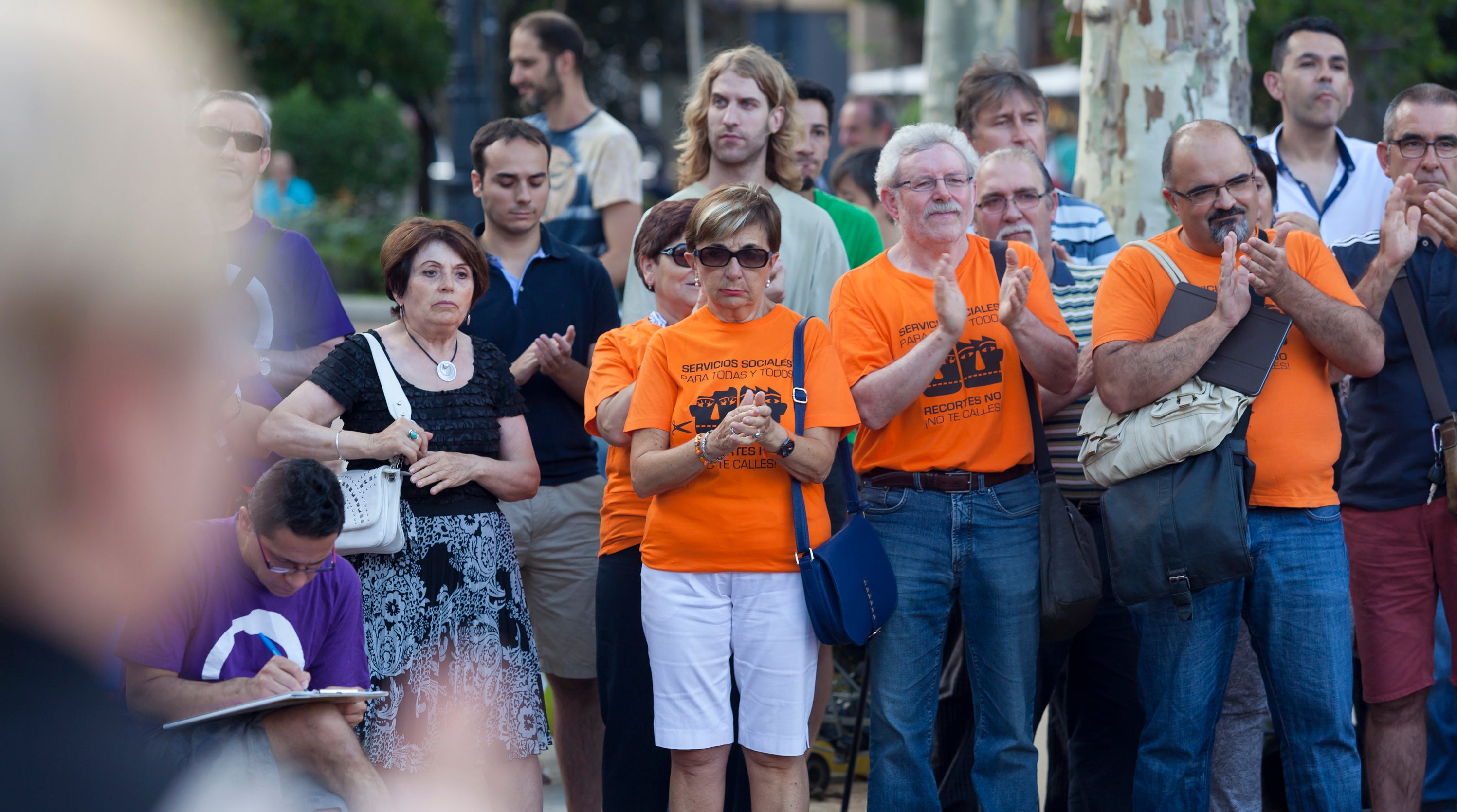 Podemos sale a la calle en Logroño