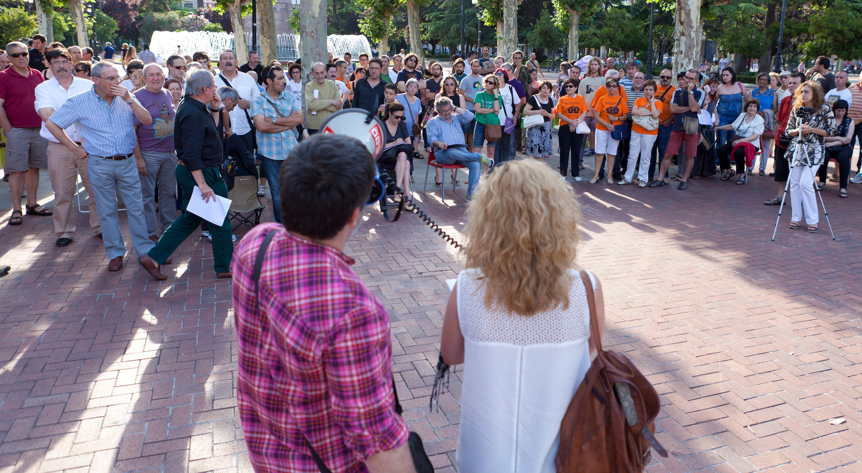 Podemos sale a la calle en Logroño