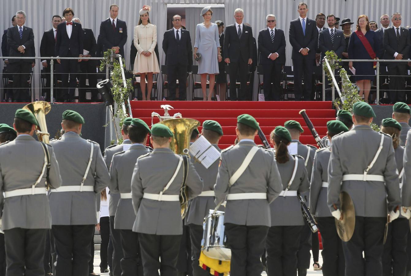 Felipe VI conmemora en Bélgica el centenario de la primera Guerra Mundial