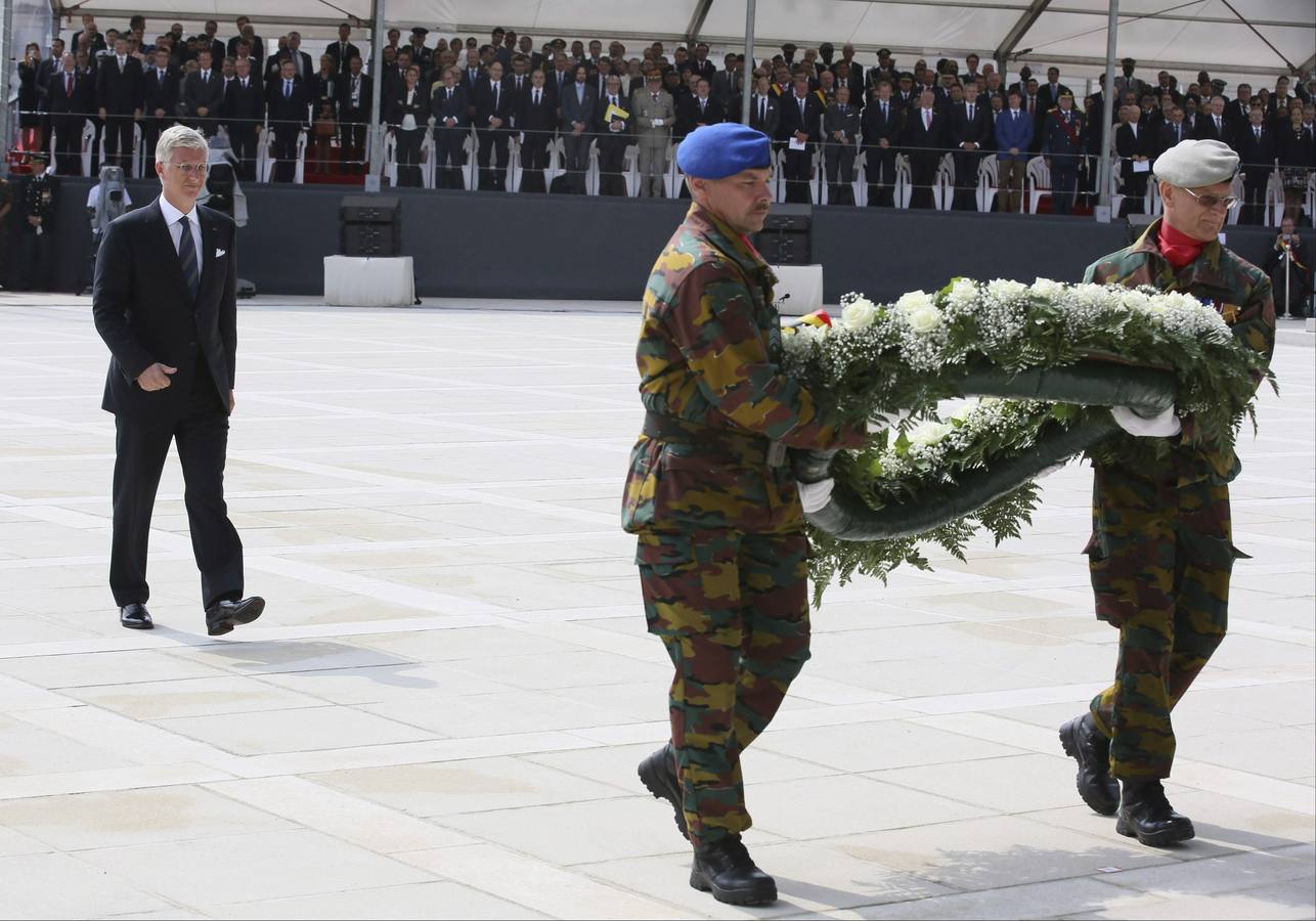 Felipe VI conmemora en Bélgica el centenario de la primera Guerra Mundial