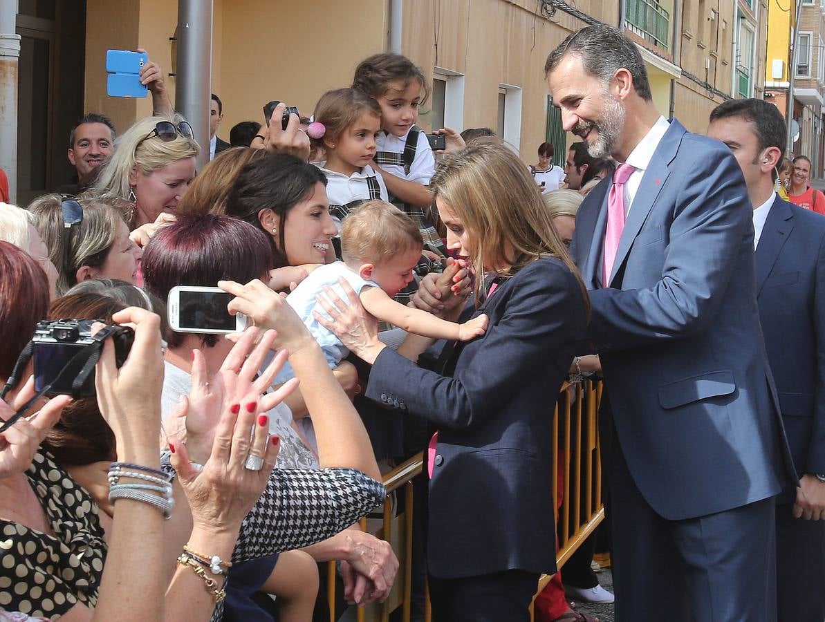 Los Reyes, aclamados en Calahorra