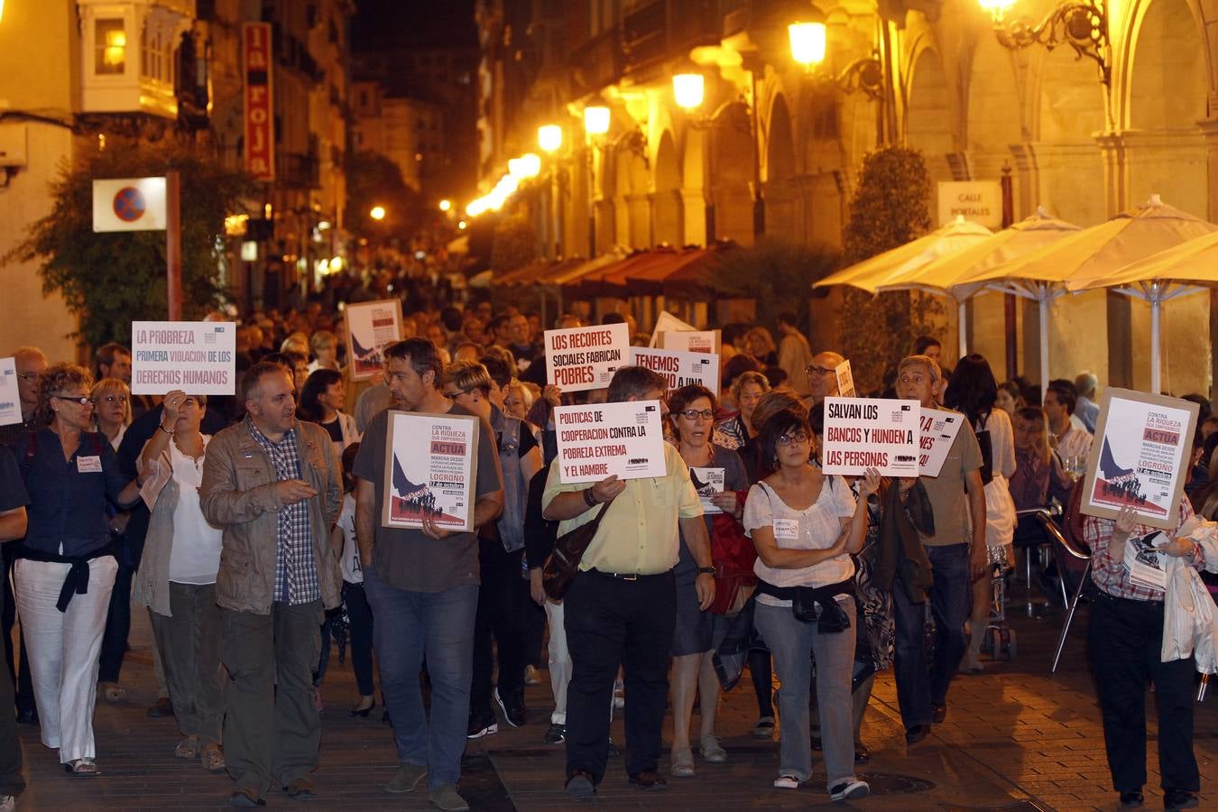 Manifestación contra la Pobreza en Logroño