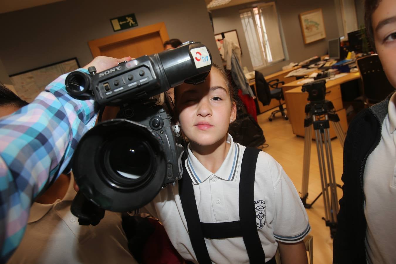 Los alumnos de 5º A del Colegio Adoratrices de Logroño visita la multimedia de Diario LA RIOJA