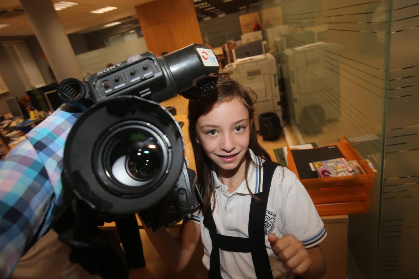Los alumnos de 5º A del Colegio Adoratrices de Logroño visita la multimedia de Diario LA RIOJA