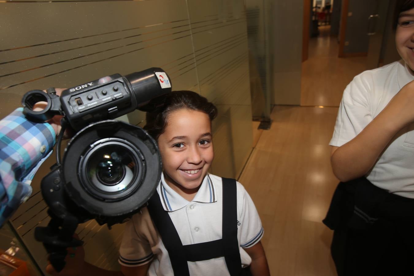 Los alumnos de 5º A del Colegio Adoratrices de Logroño visita la multimedia de Diario LA RIOJA