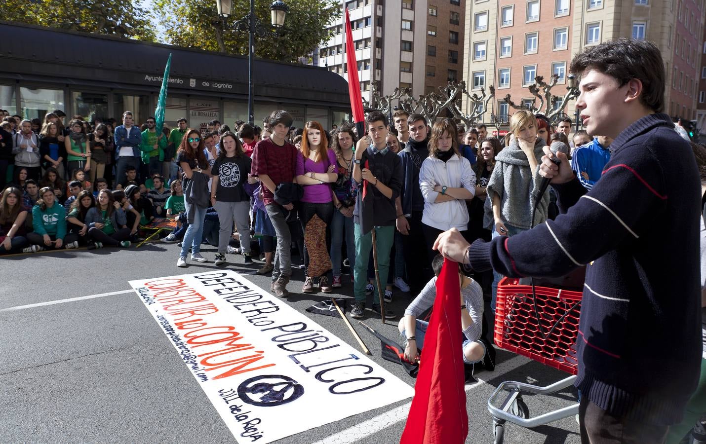 Protestas de mañana y comida en tupper