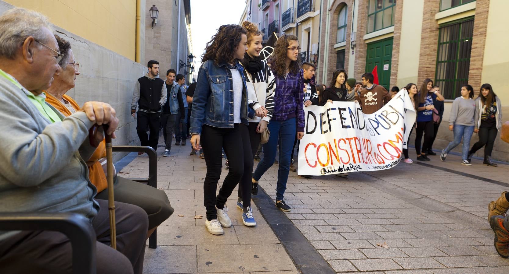 Protestas de mañana y comida en tupper