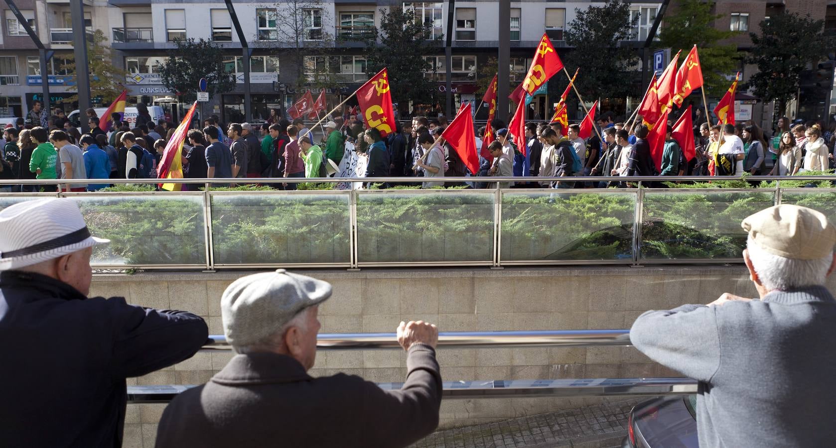 Protestas de mañana y comida en tupper