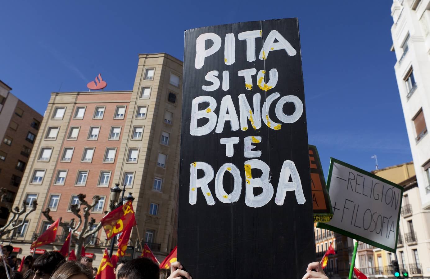 Protestas de mañana y comida en tupper