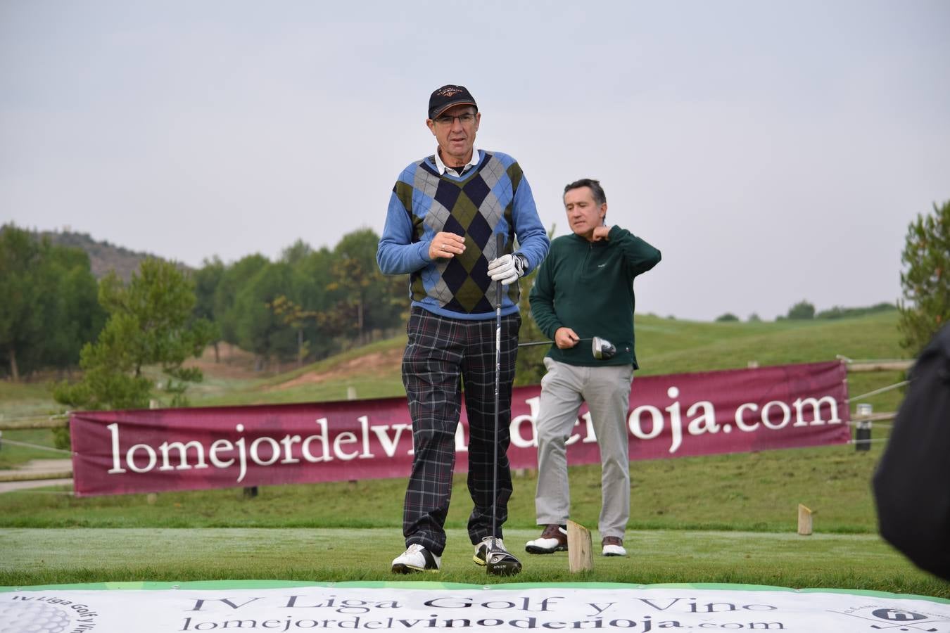 Jugadores en la final de la Liga de Golf y Vino