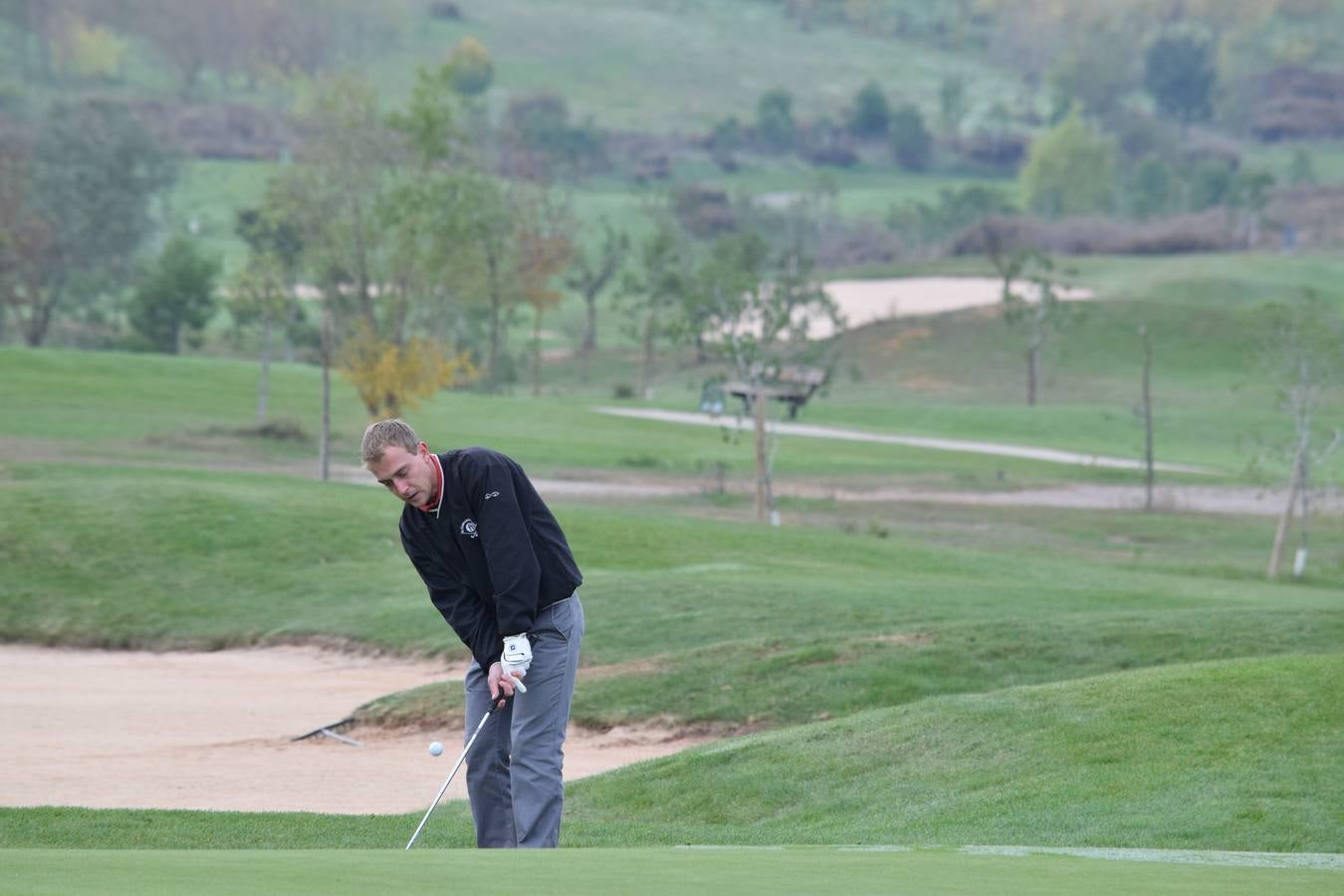 Jugadores en la final de la Liga de Golf y Vino