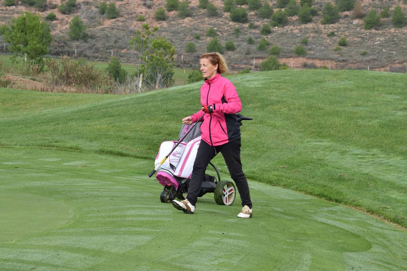 Jugadores en la final de la Liga de Golf y Vino