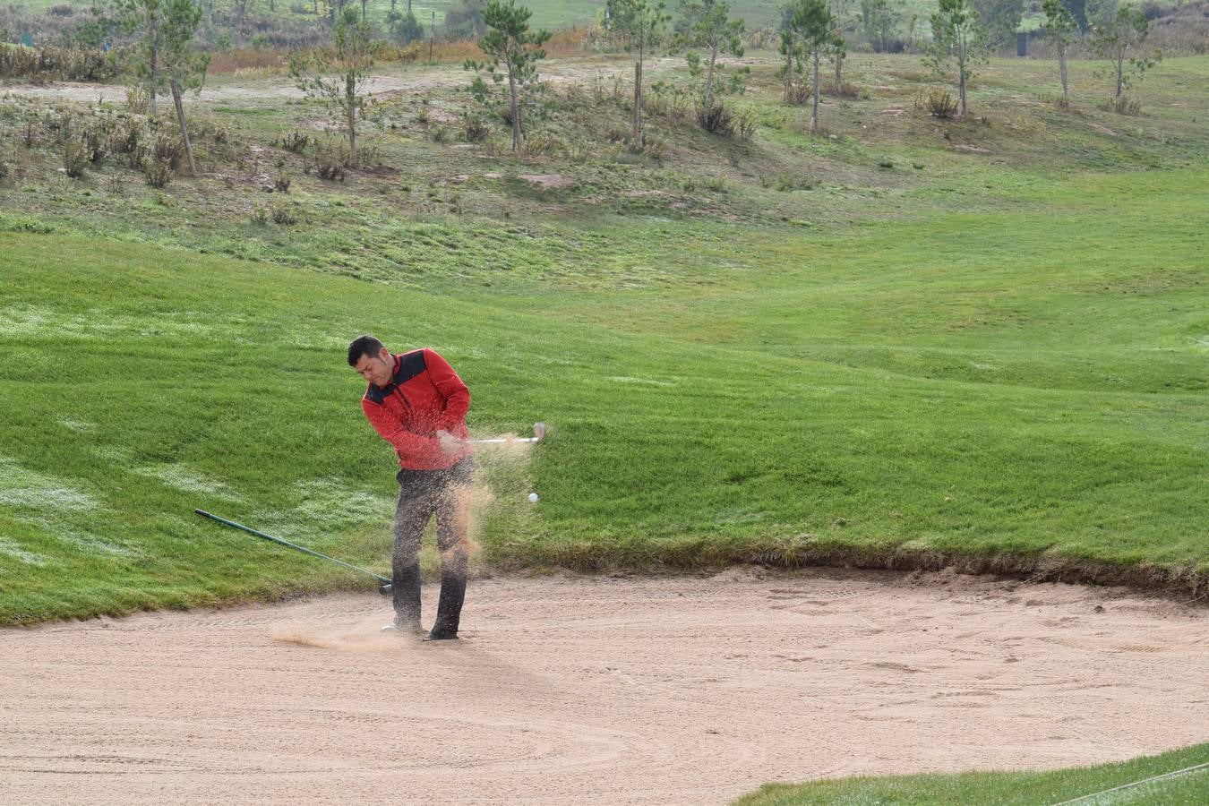 Jugadores en la final de la Liga de Golf y Vino