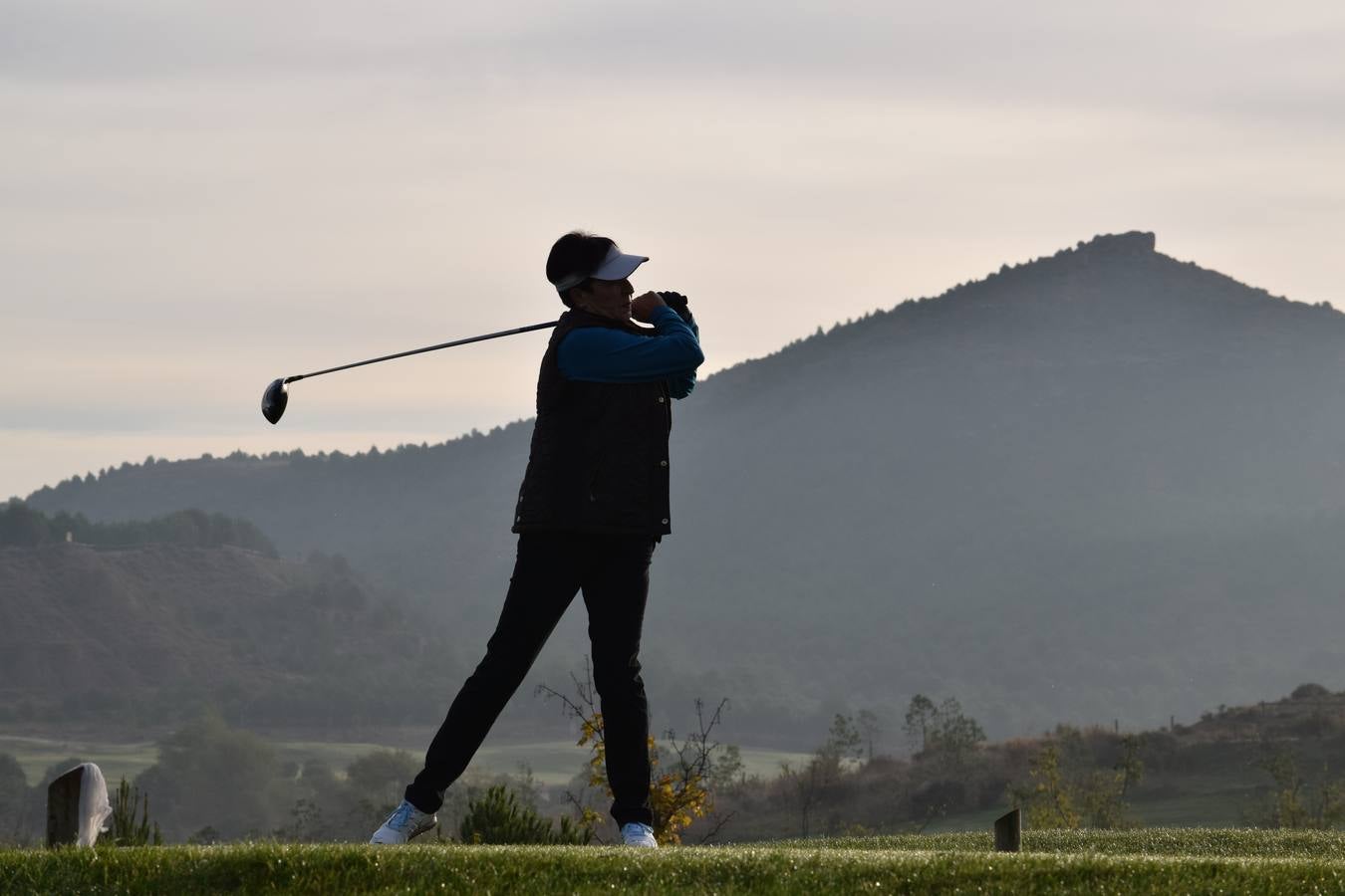 Jugadores en la final de la Liga de Golf y Vino