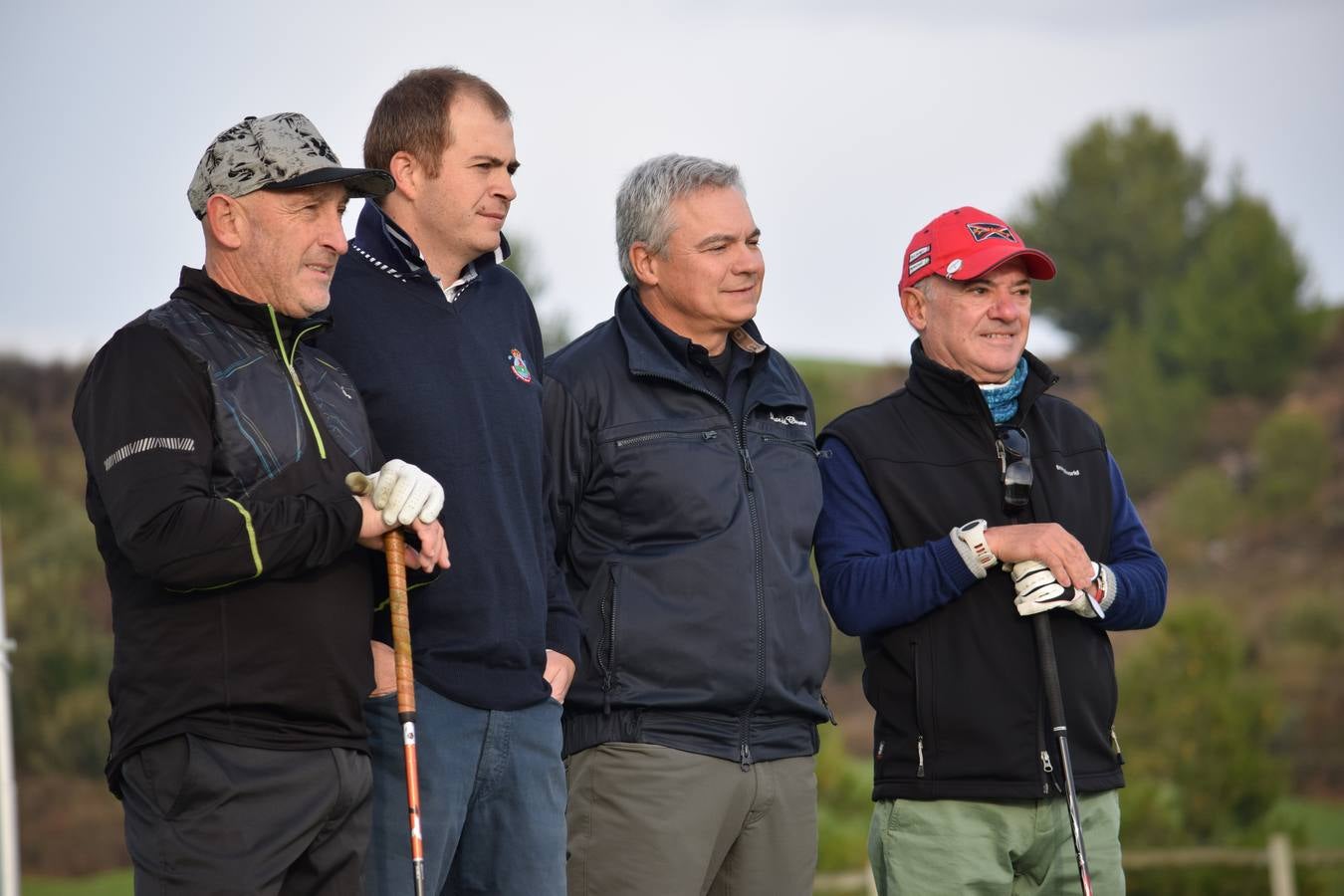 Jugadores en la final de la Liga de Golf y Vino