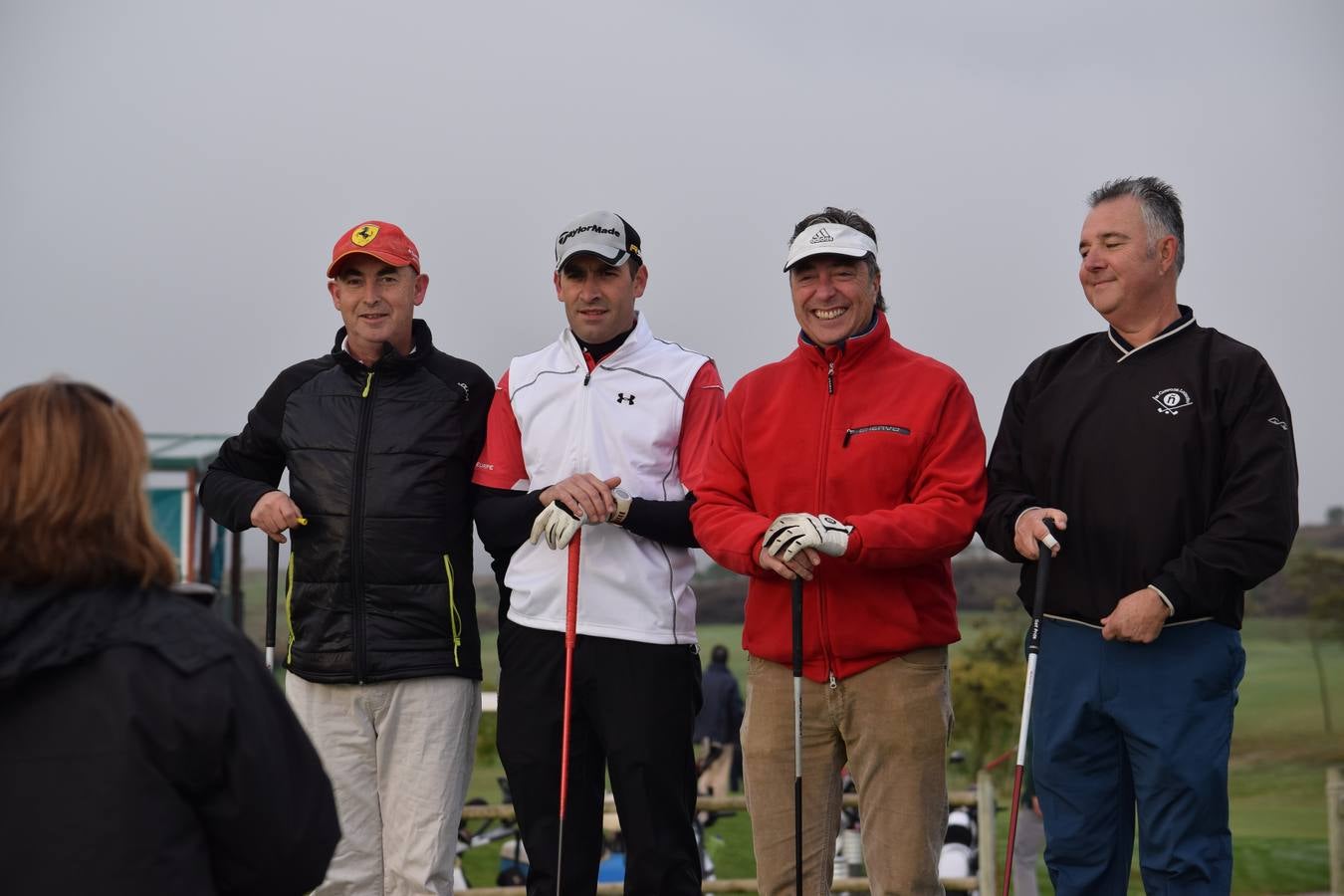 Jugadores en la final de la Liga de Golf y Vino