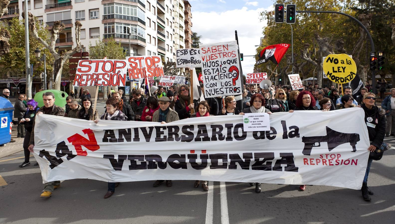 Manifestación en el segundo aniversario del 14N