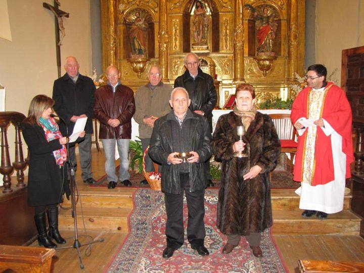 Villarroya honra a su patrona con la inauguración del nuevo reloj de la torre de la iglesia